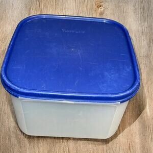 Vintage Tupperware Modular Mates 11 Cups Container #2 Lid 1620 1623L Sheer Blue